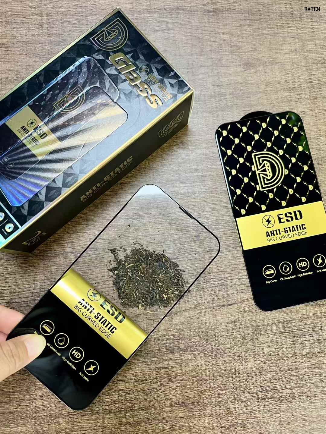 Película protectora de vidrio antiestático ESD