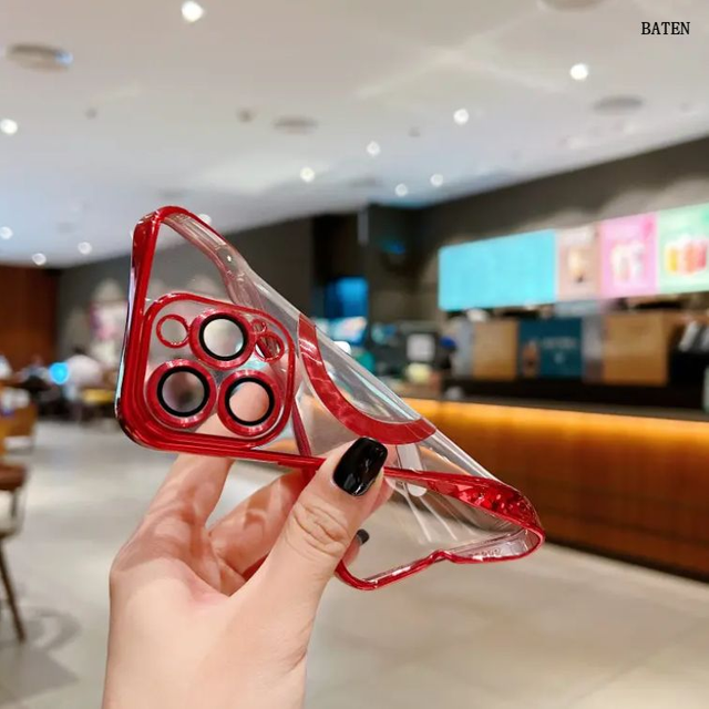 Funda magnética para teléfono transparente