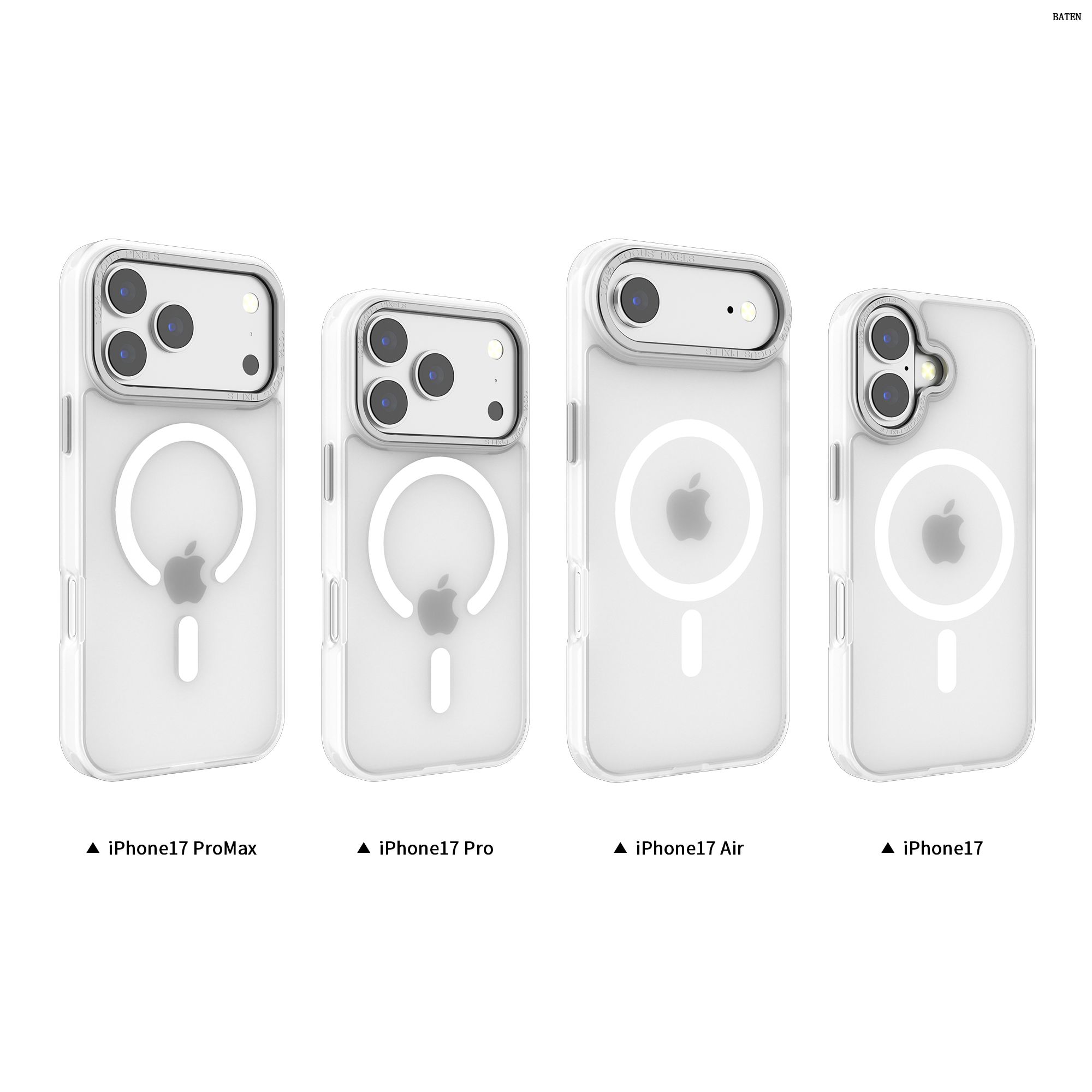 Caja de teléfono para iPhone 17, caja de teléfono magnético