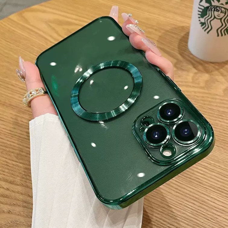 Funda magnética para teléfono transparente